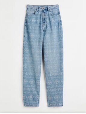 H&M Light Wash High-Waist Jeans